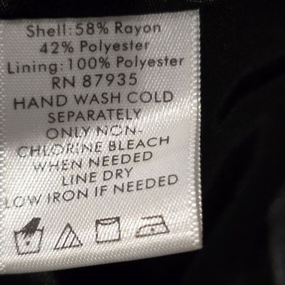 Susan Graver  Womens 2X Brown Black Paisley Floral Rayon‎ Blend Full Zip Jacket - Picture 8 of 9